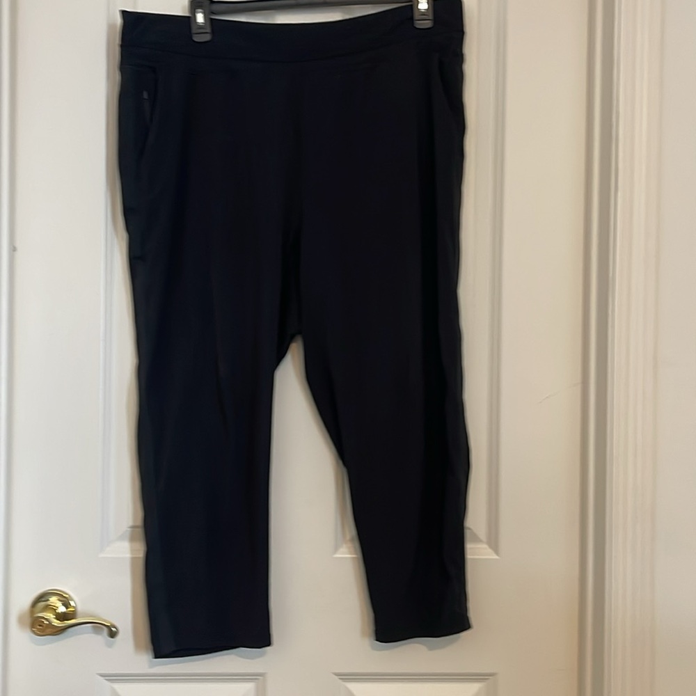 Athleta Black Track Pants - Picture 2 of 7